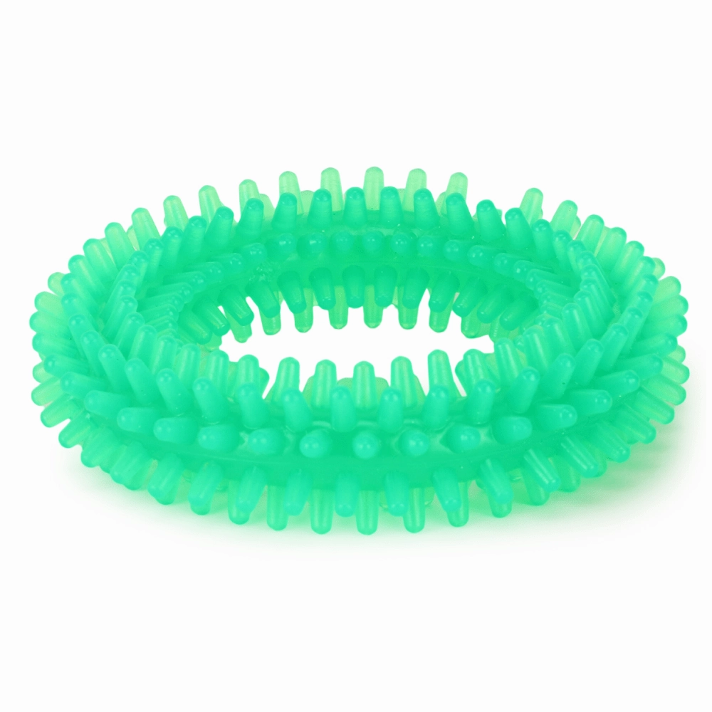Pedigree Dentastix Oral Care for Adult (Large Breed of 25 kg ) Treats, Basil Teething Ring Chew Toy and Pet Vogue Bouncy Rubber Ball for Dogs Combo
