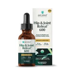 Pet Releaf Hip & Joint Releaf 600mg Hemp Oil for Dogs