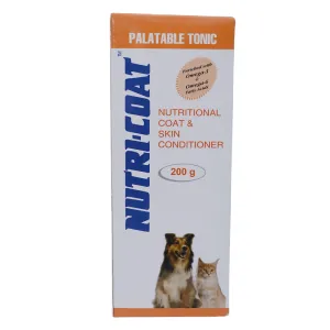 Petcare NutriCoat Nutritional Coat & Skin Omega 3   6 Tonic for Dogs and Cats