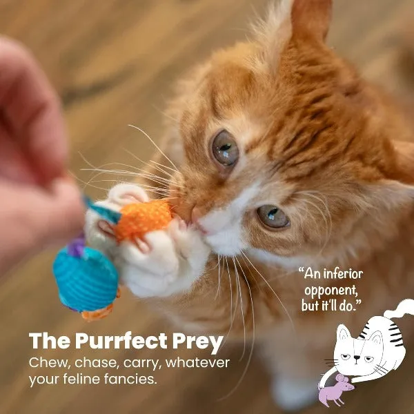 Petstages Catnip Chew Mice Cat Toy