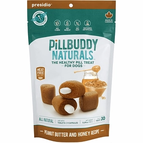 Pill Buddy Naturals Pill Hiding Treat for Dogs; Peanut Butter & Honey Recipe