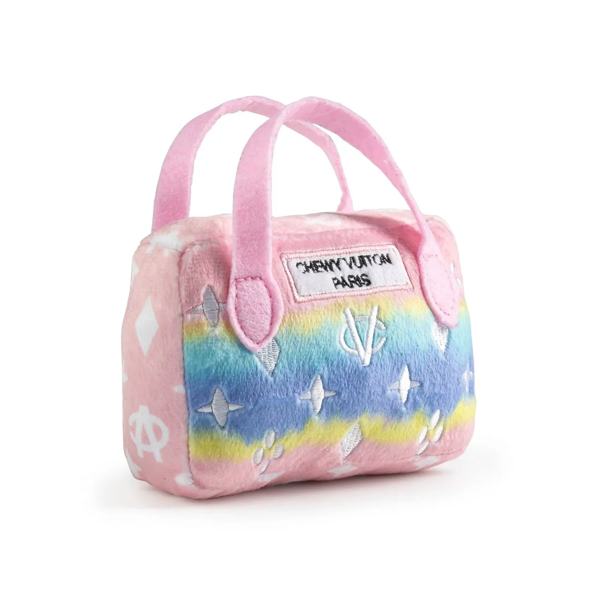 Pink Ombre Chewy Vuiton Handbag Dog Toy