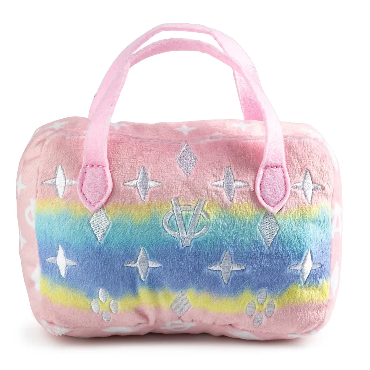 Pink Ombre Chewy Vuiton Handbag Dog Toy