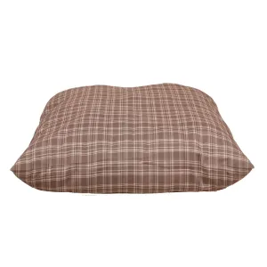 Plaid Shebang Indoor/Outdoor Dog Bed Tan