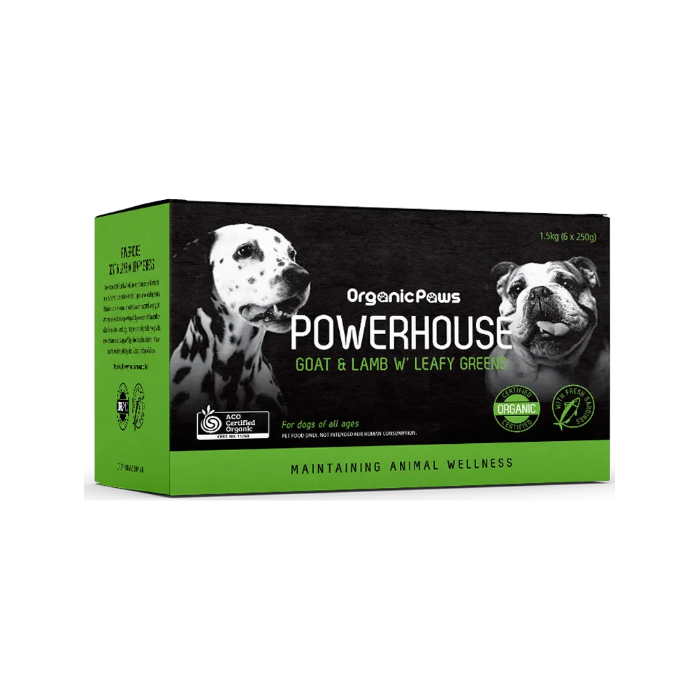 Powerhouse Frozen Goat & Lamb Dog Food