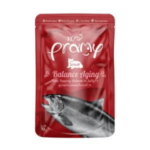 Pramy Cat Senior 7  Balance Aging Tuna Topping Salmon in Jelly 70g