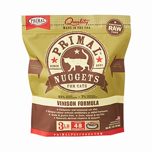Primal Venison Nuggets Frozen Cat Food