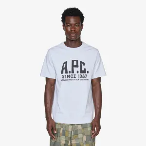 Print Label T-Shirt Heather Grey A.P.C. Clothing