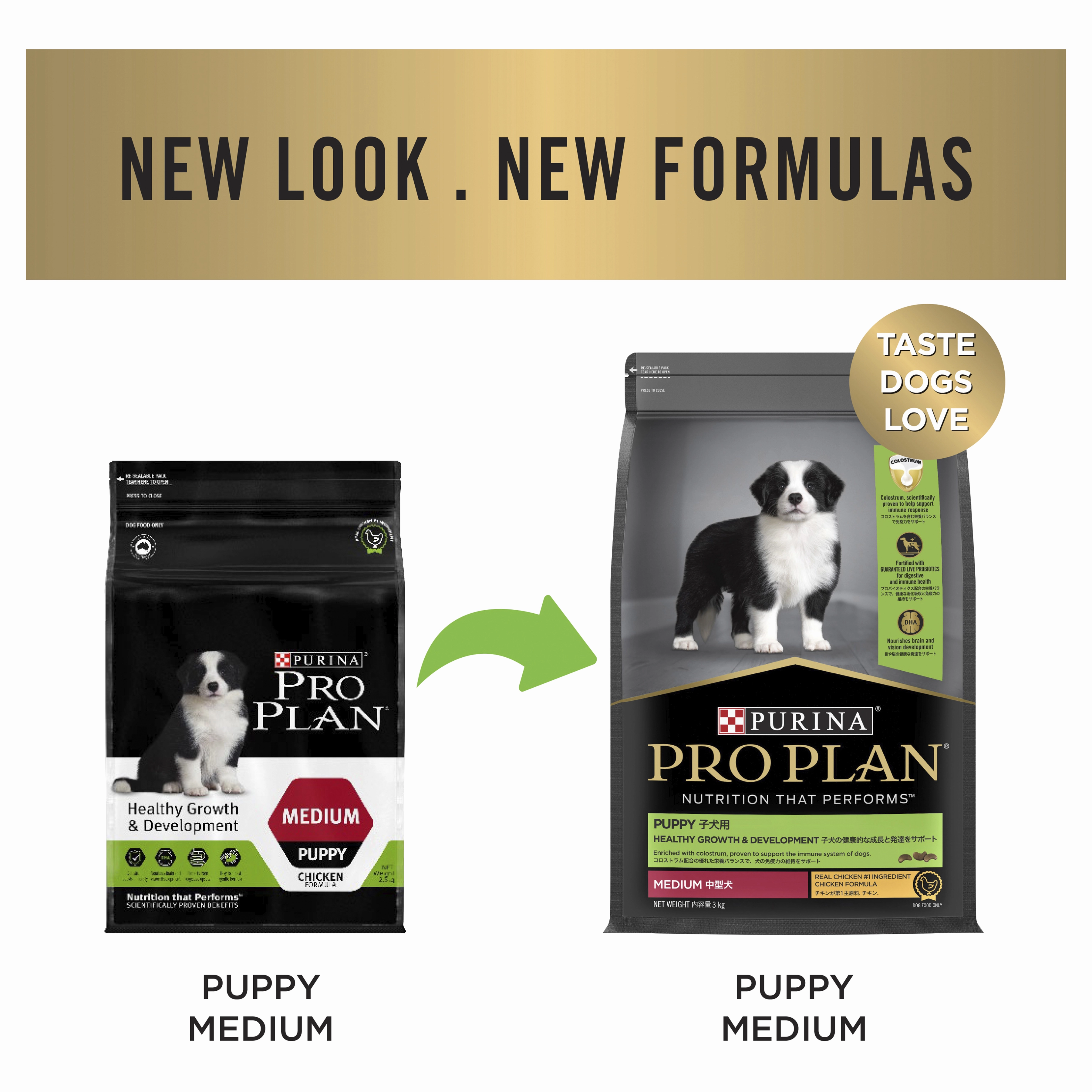 PRO PLAN Puppy Medium Breed Chicken Dry Dog Food (3kg)