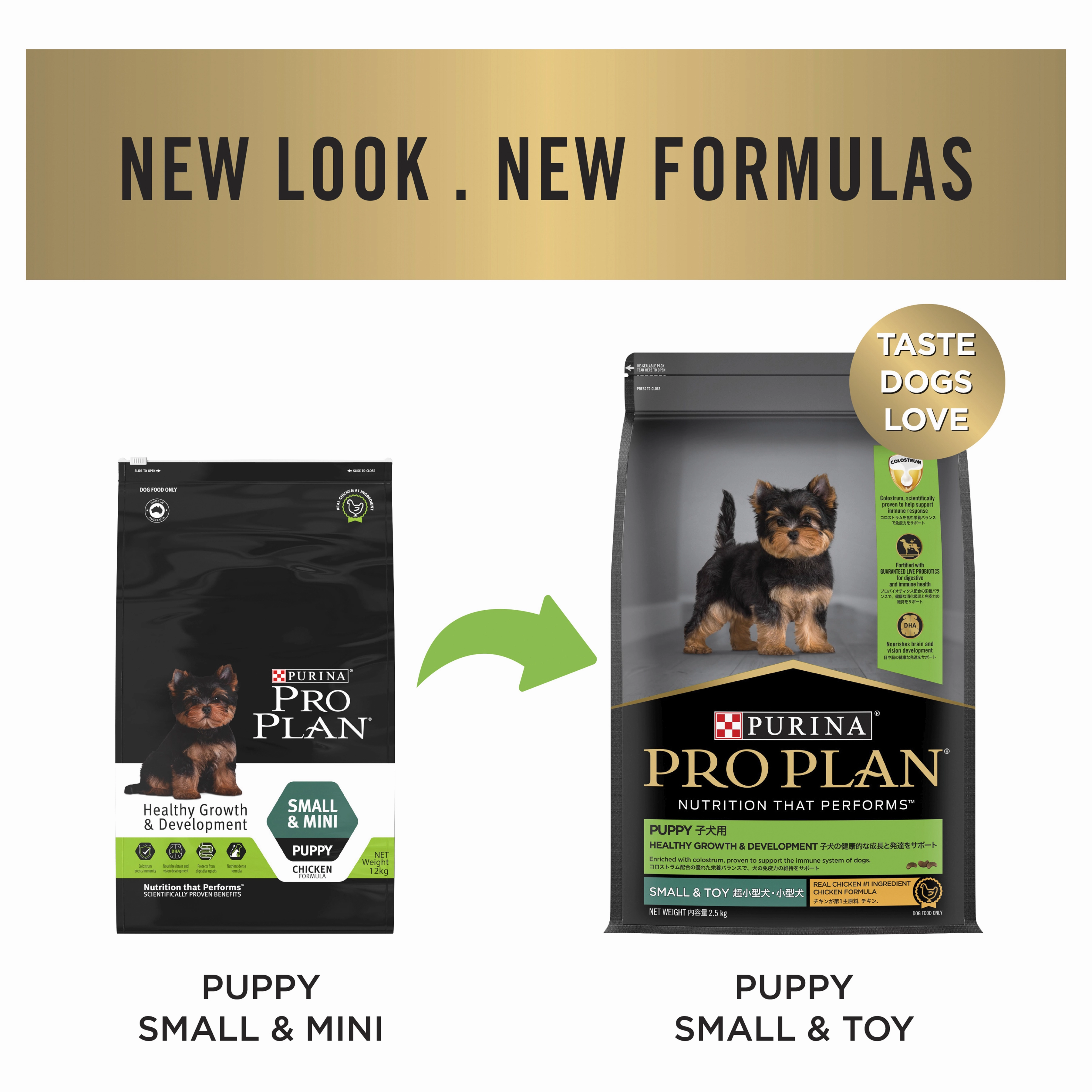PRO PLAN Puppy Small & Toy Breed Chicken Dry Dog Food (2.5kg)