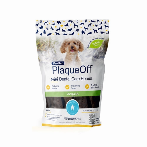 ProDen Plaque Off Mini Dental Care Bones Veggie for Puppies 340g
