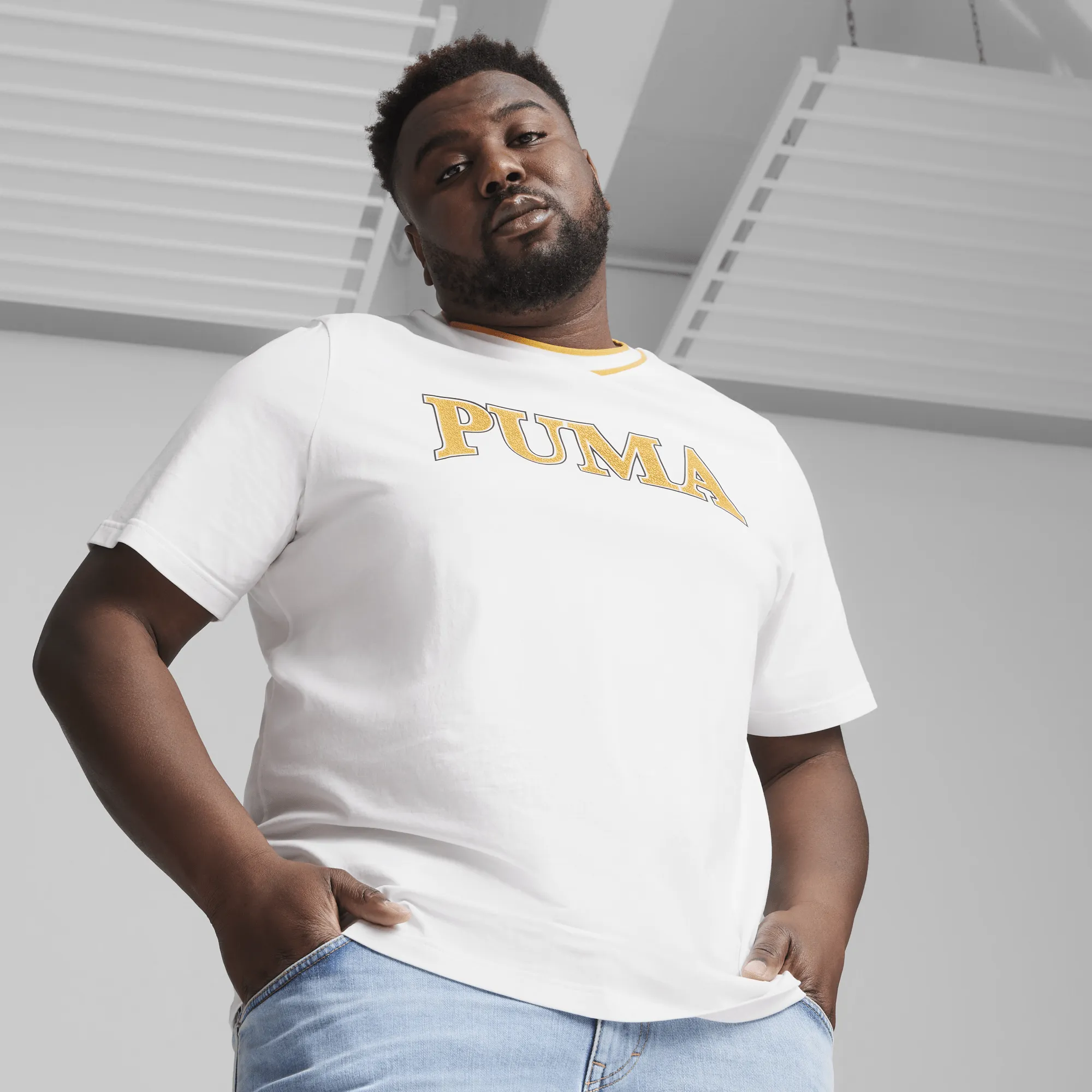 PUMA SQUAD Big Graphic Tee PUMA White