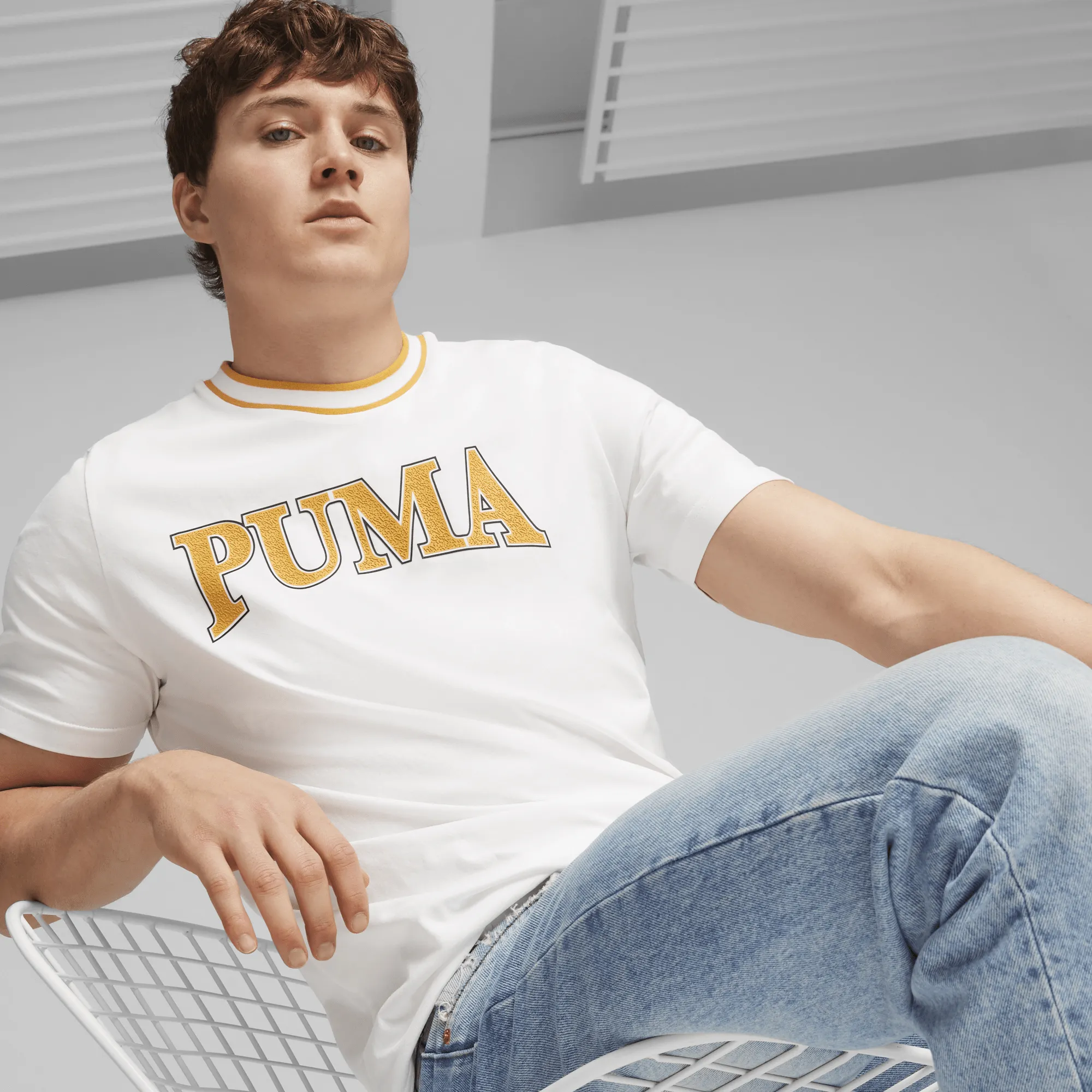PUMA SQUAD Big Graphic Tee PUMA White