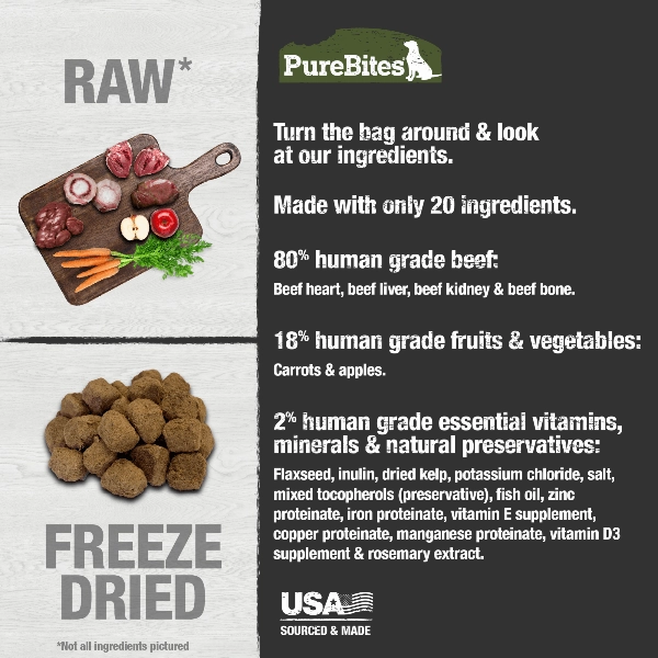 PureBites Beef Recipe Food Topper For Dogs