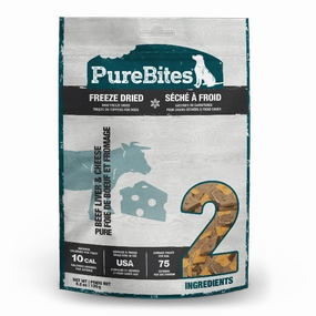 PureBites Freeze Dried Beef & Cheese Dog Treats, 120g