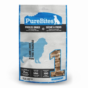 PureBites Freeze Dried Lamb Liver Dog Treats, 95g