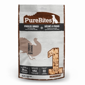PureBites Freeze Dried Turkey Dog Treats, 70g