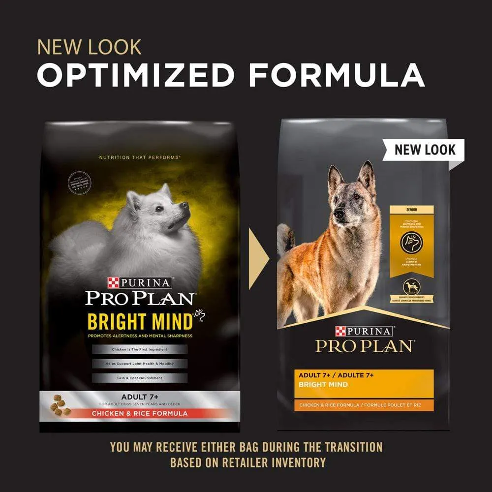 Purina Pro Plan Bright Mind Adult 7  Chicken & Rice Formula Dry Dog Food