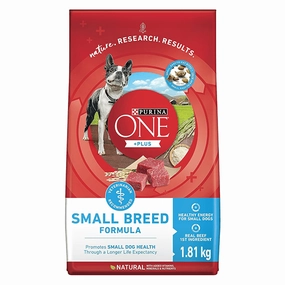Purina ONE  Plus Small Breed Formula Adult Dry Dog Food, 1.81kg