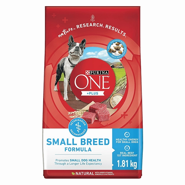 Purina ONE  Plus Small Breed Formula Adult Dry Dog Food, 1.81kg