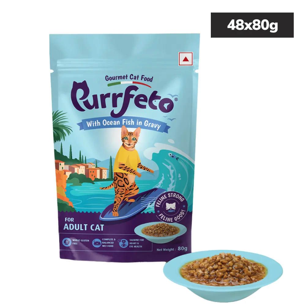Purrfeto Ocean Fish in Gravy Adult Cat Wet Food