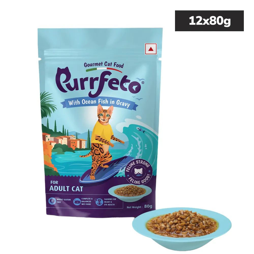 Purrfeto Ocean Fish in Gravy Adult Cat Wet Food