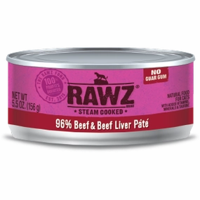 RAWZ 96% Beef and Liver Pate Wet Cat Food
