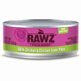 RAWZ 96% Chicken Liver Pate Wet Cat Food