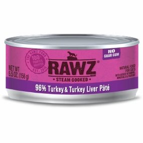 RAWZ 96% Turkey and Turkey Liver Wet Cat Food