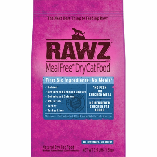 RAWZ Meal Free Salmon, Chicken, and Whitefish Dry Cat Food
