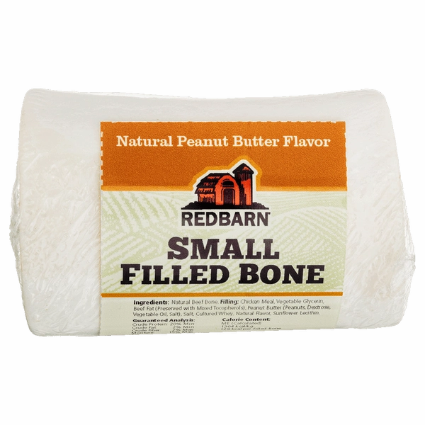 RedBarn Natural Filled Bone; Peanut Butter