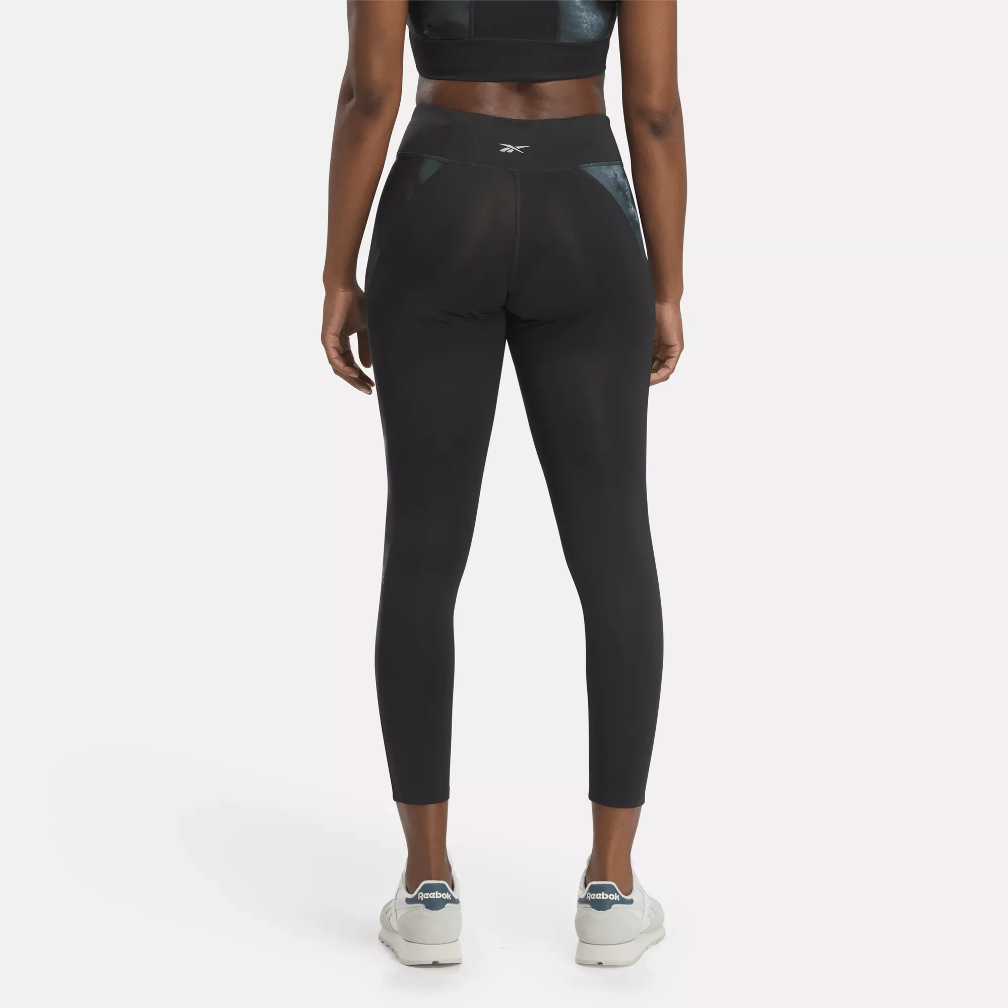 Reebok Shoes Women's Running Allover Print Leggings