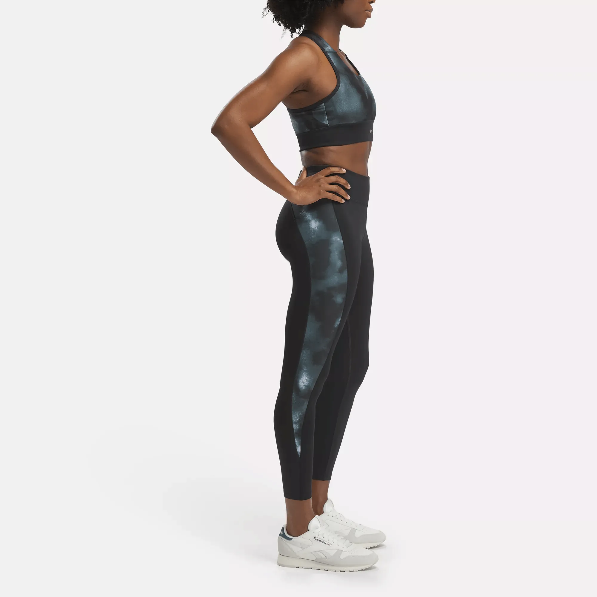 Reebok Shoes Women's Running Allover Print Leggings