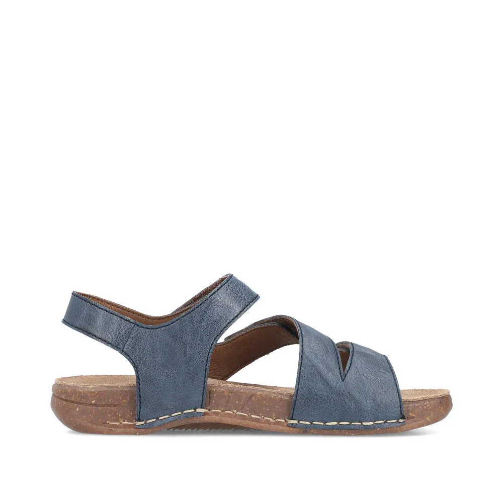 Rieker Shoes 61402-12 Blue Velcro