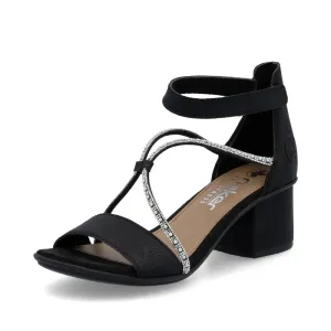 Rieker Shoes 64654-00 Dress Ankle Strap Black