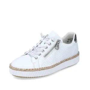 Rieker Shoes M2940-80 White Bungee/Side Zip
