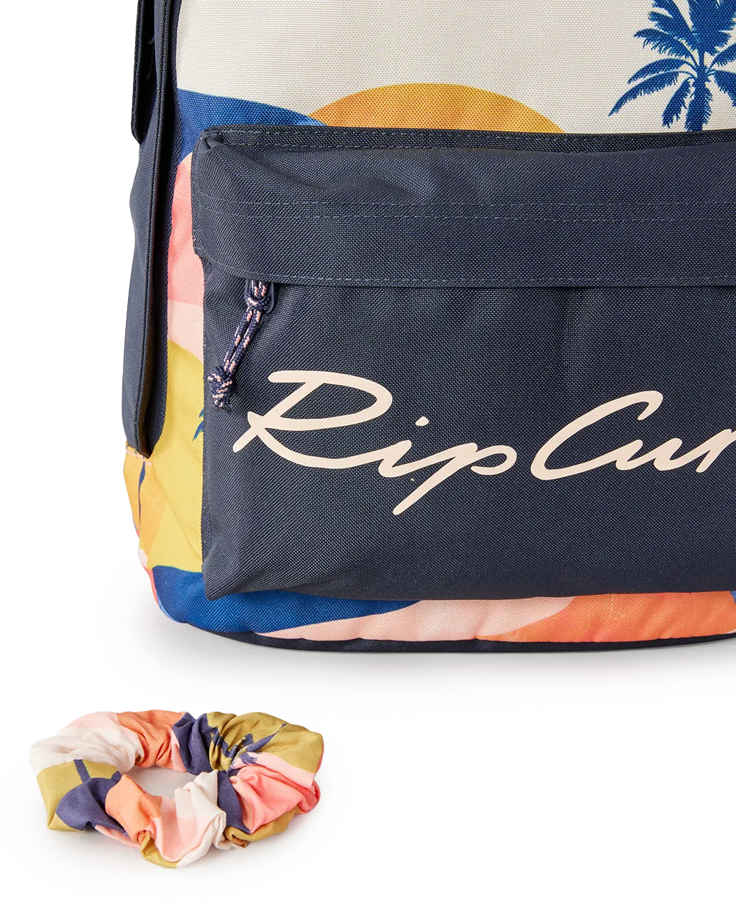 Rip Curl Clothing Double Dome Backpack in Navy & Peach