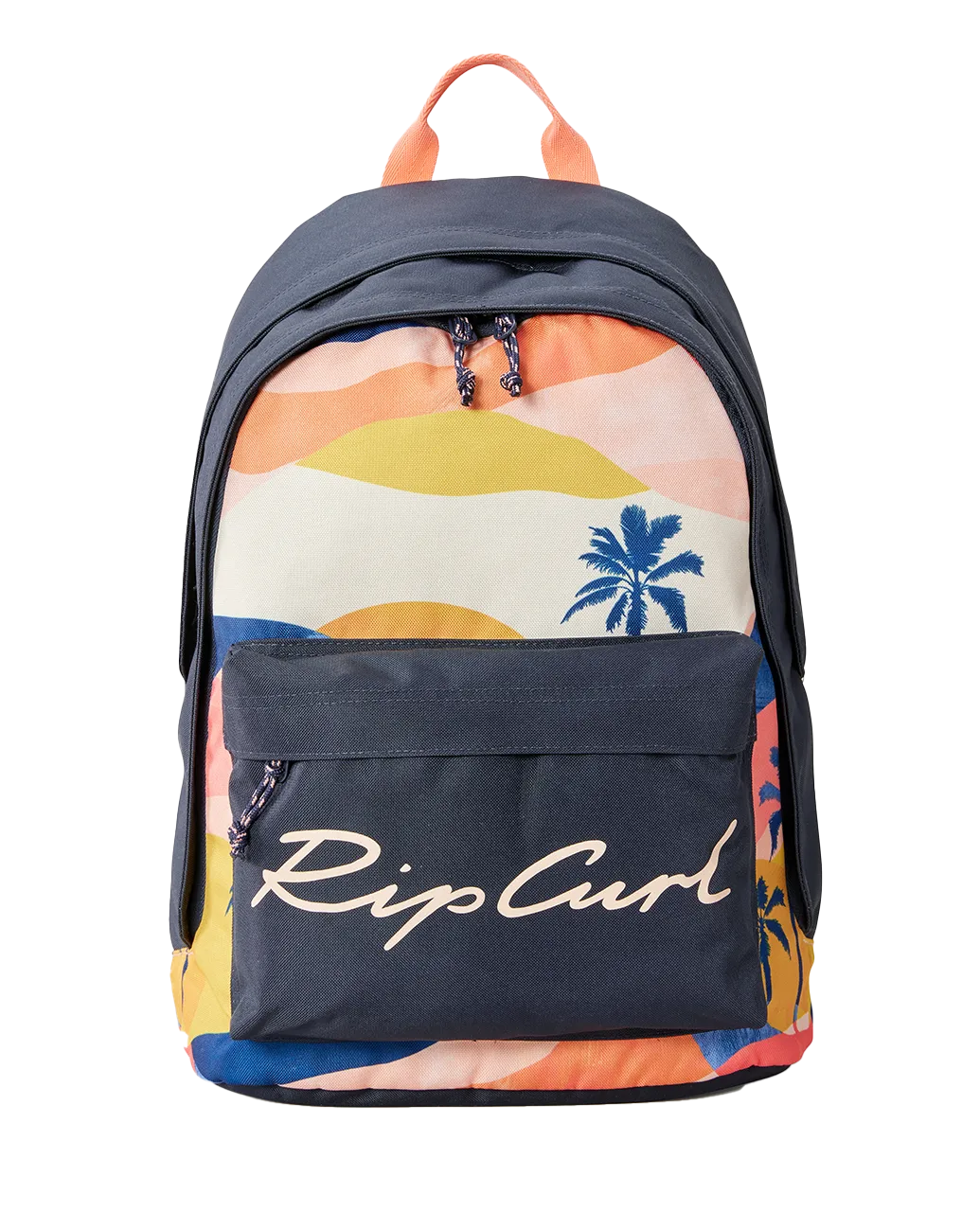 Rip Curl Clothing Double Dome Backpack in Navy & Peach
