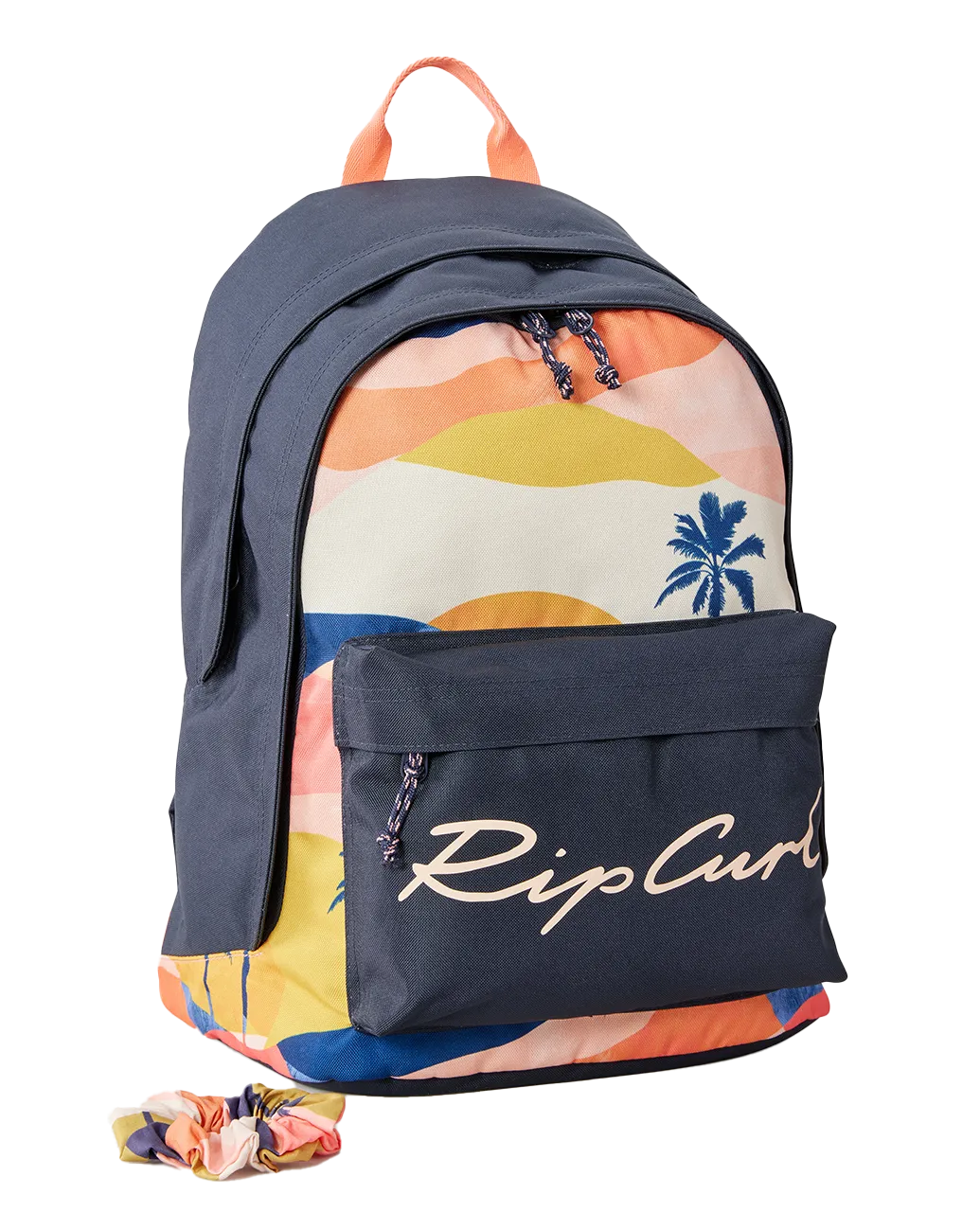 Rip Curl Clothing Double Dome Backpack in Navy & Peach