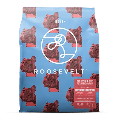 Roosevelt Big Ron's BBQ Beef & Green Lentil Grain Free Recipe Dry Dog Food
