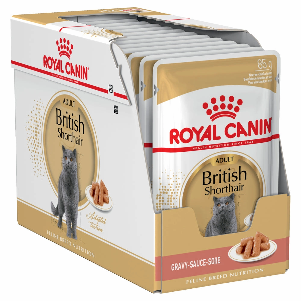 Royal Canin - British Shorthair Breed Gravy Adult Cat Wet Food (85g x 12pk)
