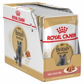 Royal Canin - British Shorthair Breed Gravy Adult Cat Wet Food (85g x 12pk)