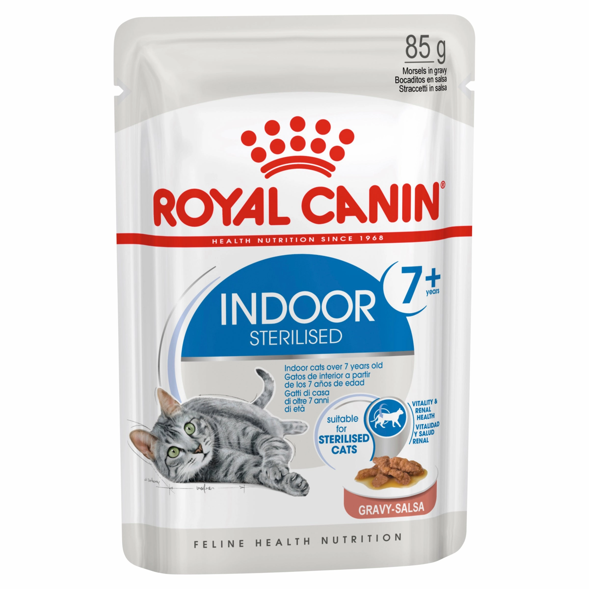 Royal Canin - Indoor Gravy 7  Mature Cat Wet Food (85g x 12pk)