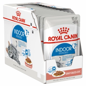 Royal Canin - Indoor Gravy 7  Mature Cat Wet Food (85g x 12pk)
