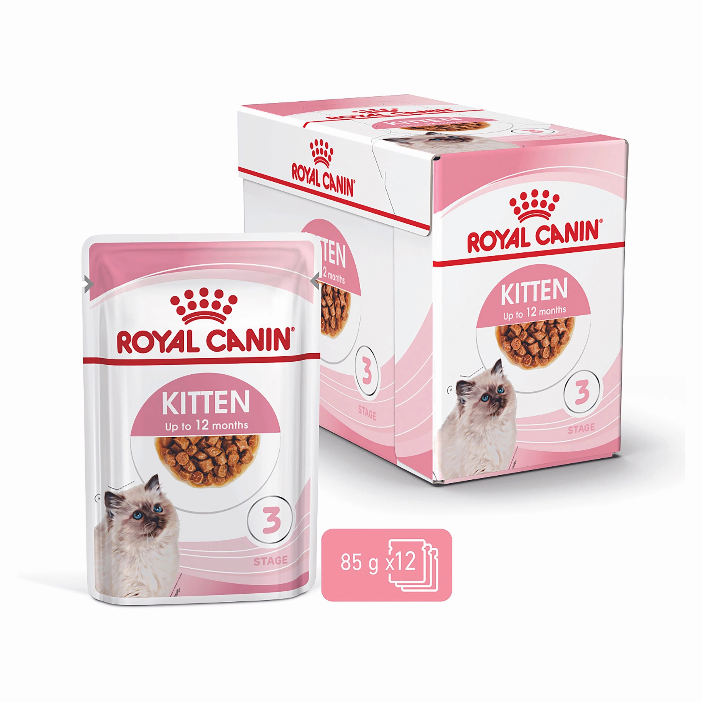 Royal Canin - Kitten in Gravy Cat Wet Food (85g x 12pk)