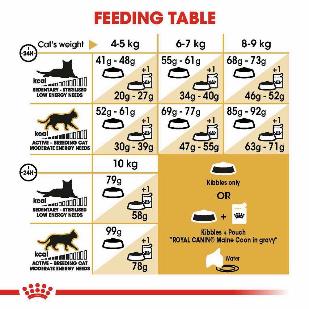 Royal Canin - Maine Coon Breed Adult Cat Dry Food (10kg)