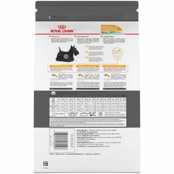 Royal Canin Small Adult Sensitive Skin Care Dry Dog Food, 13lb