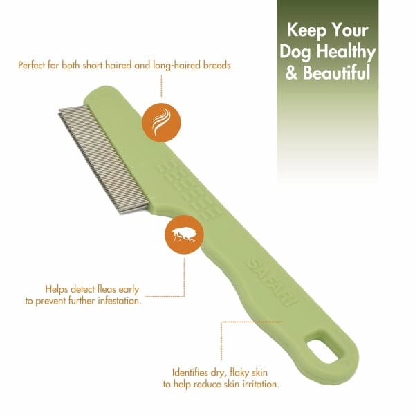 Safari Dog Double Row Flea Comb
