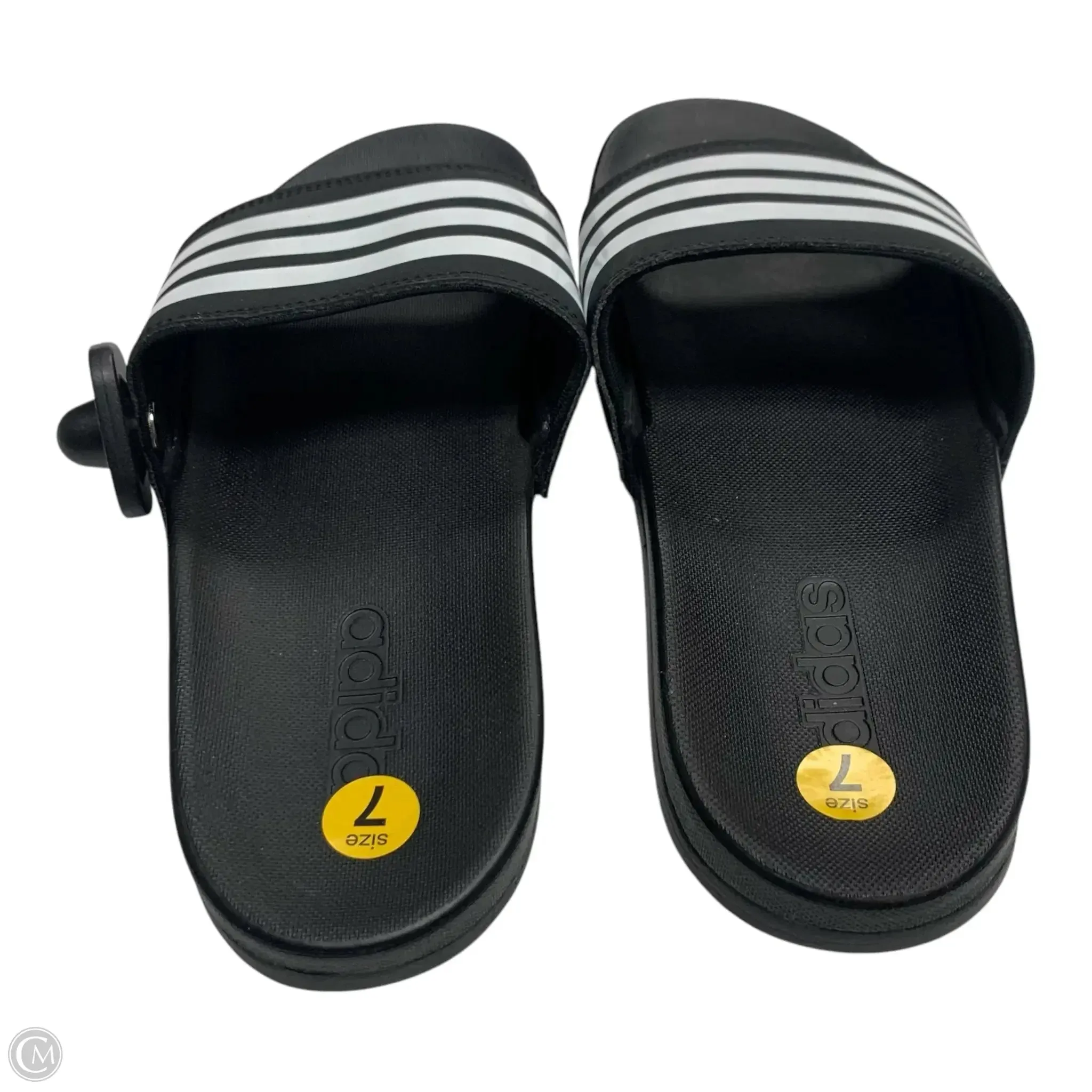 Sandals Flats By Adidas In Black, Size: 7 adidas