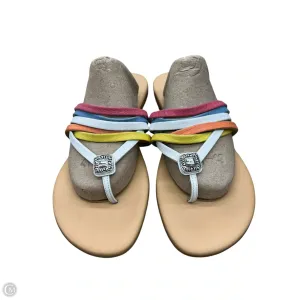 Sandals Flip Flops By Brighton In Multi-colored, Size: 9